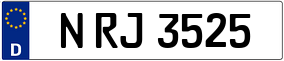 Trailer License Plate